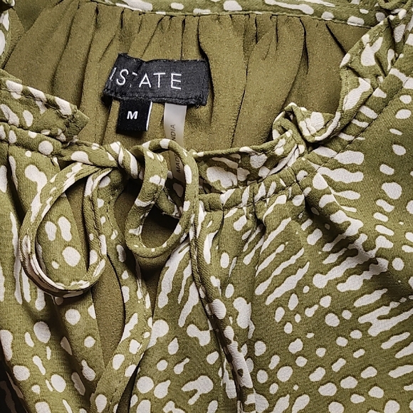 Green Patterned Blouse - Picture 3 of 5